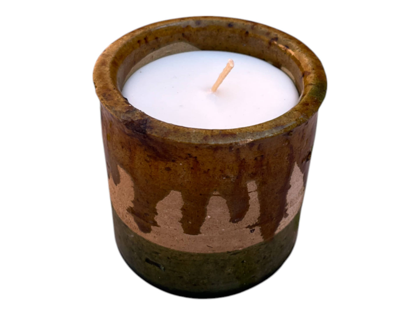 Luxury Moroccan  Glaze Tamegroute Scented Soy Wax Candle: Handmade Ceramic Artistry