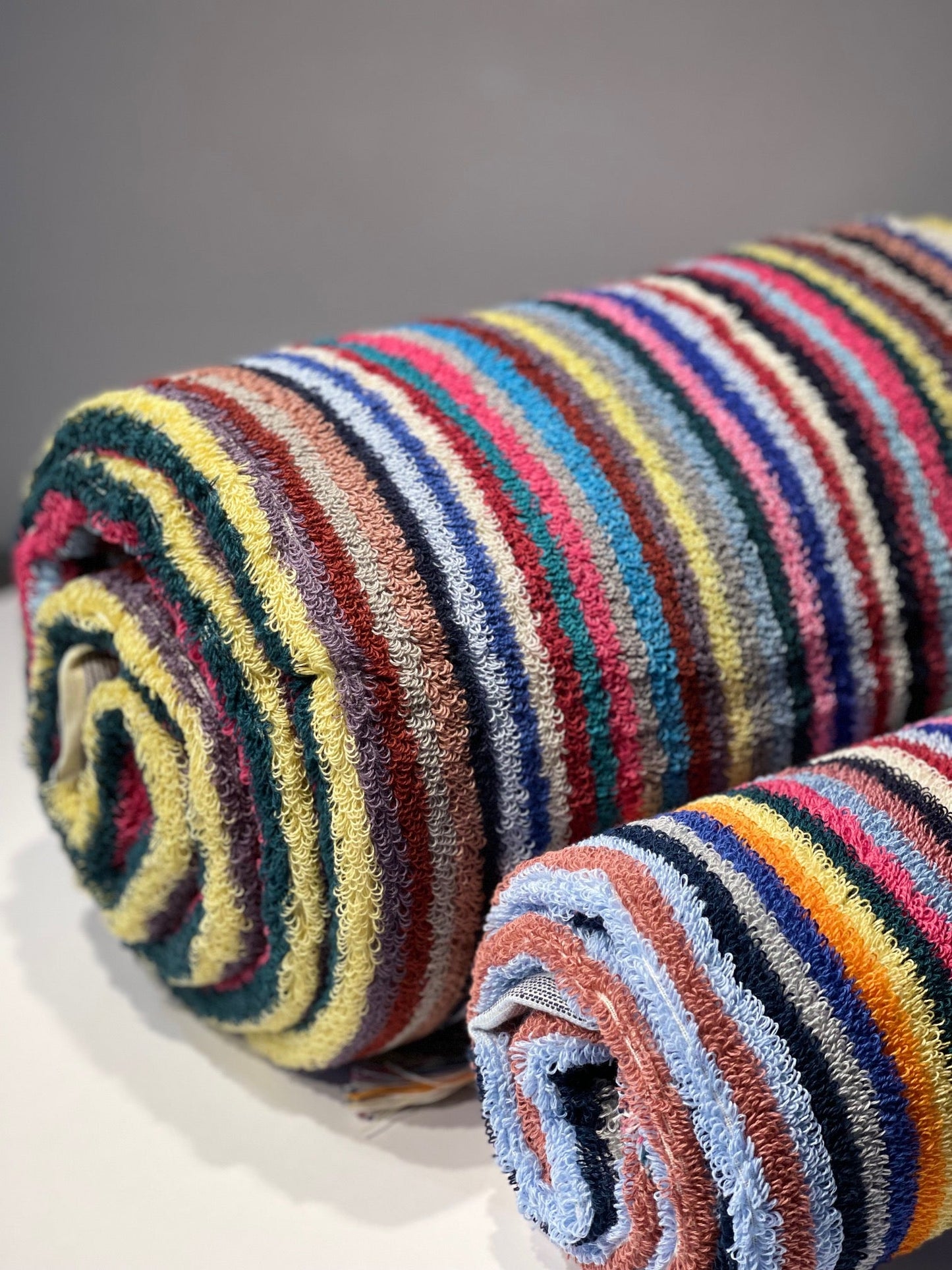 BUBBLE STRIPED TERRY TURKISH TOWEL
