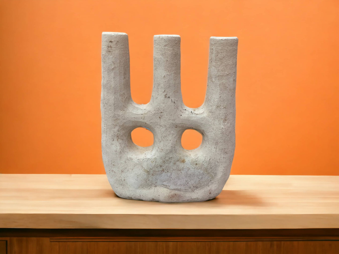 Elevate Your Decor with Tamegroute Twin Arc Candle Holder/Vase - Double Eye