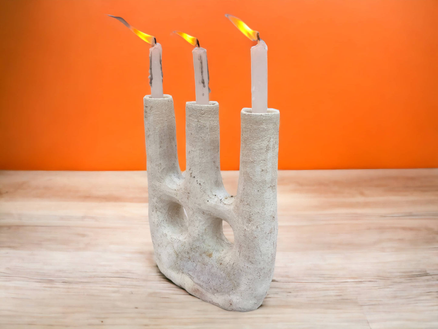 Elevate Your Decor with Tamegroute Twin Arc Candle Holder/Vase - Double Eye