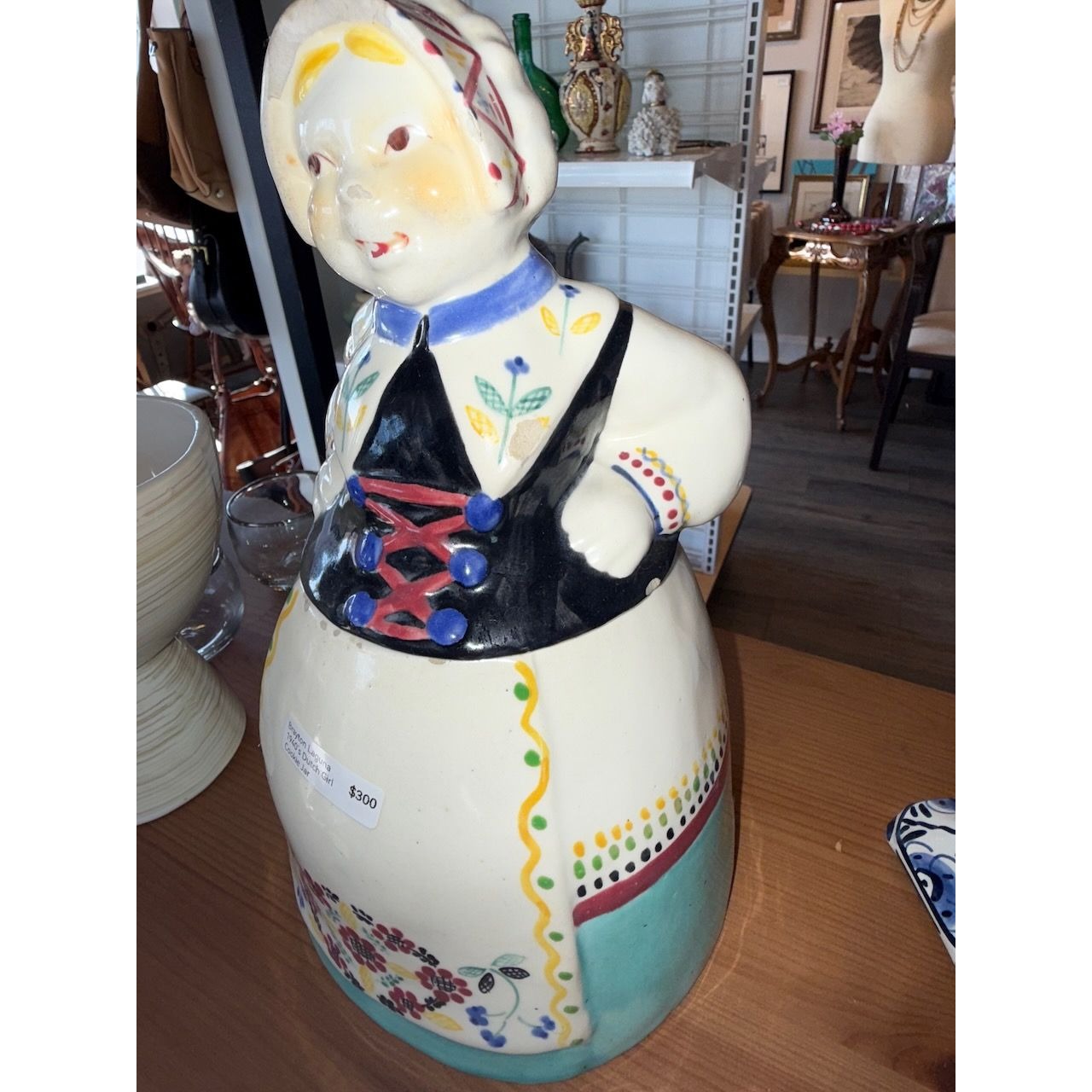 1940s Brayton Laguna Dutch Girl Ceramic Cookie Jar