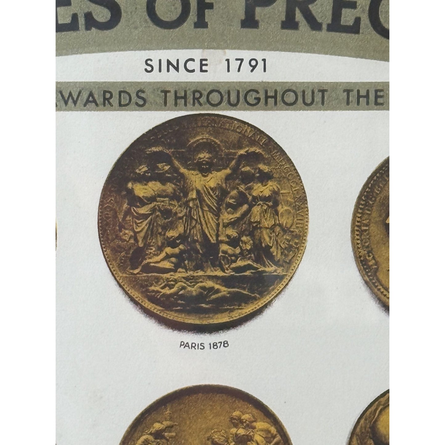 Girard-Perregaux  - Watches Of Precision - Framed Advertisement Poster With Award Medallions