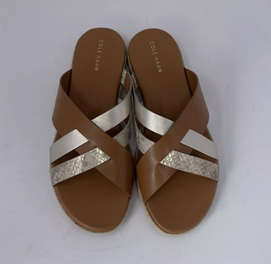 Cole Haan Pecan Florens Slide Sandal Size 8.5 B
