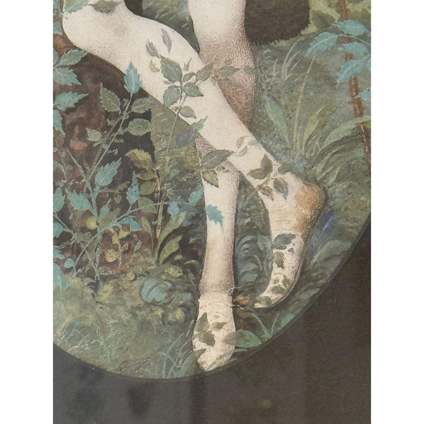 Young Man Among Roses, Framed Print, original artist Nicholas Hilliard, late 1500's 