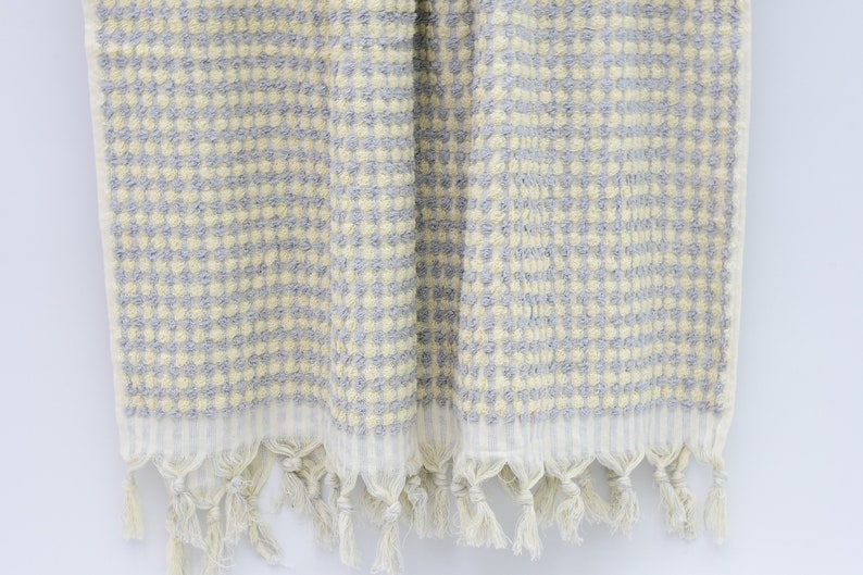 BUBBLE GRAY TERRY HAND TOWEL
