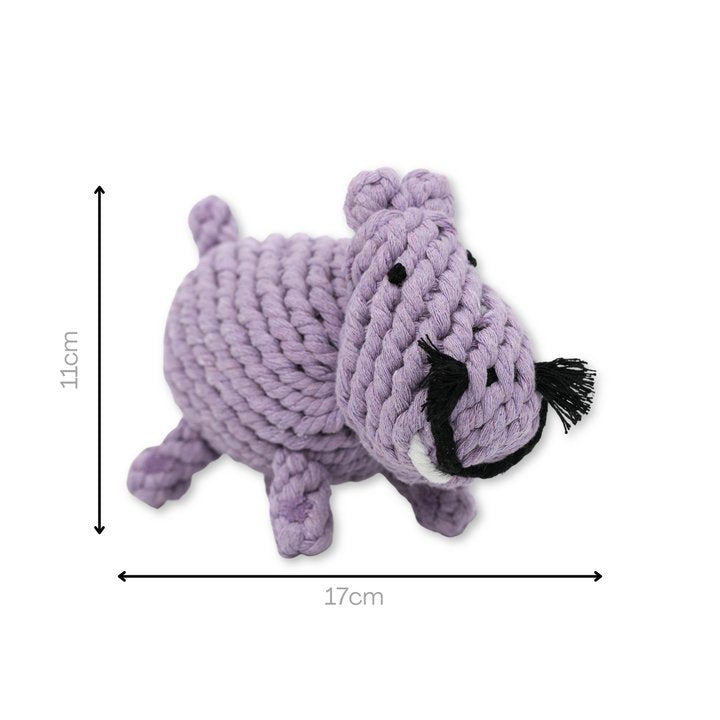 Pippa the Hippo Rope Toy