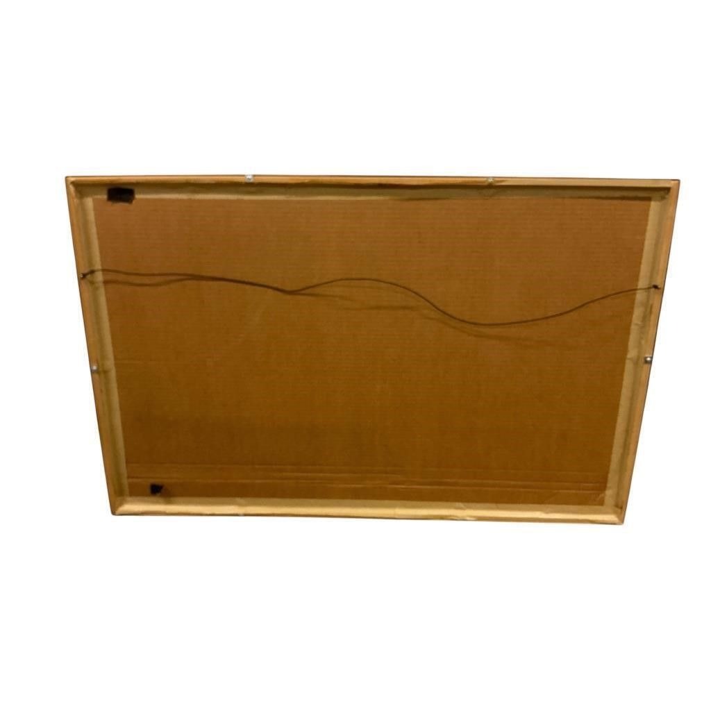 Vintage Framed Abstract Serigraph "City Reflections" Signed & Numbered, Artist Howard Bradford