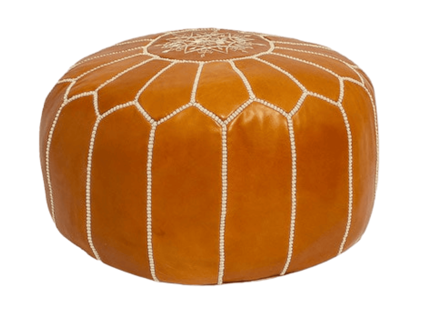 Moroccan  Round Pouf – Cozy Comfort in Earthy Elegance