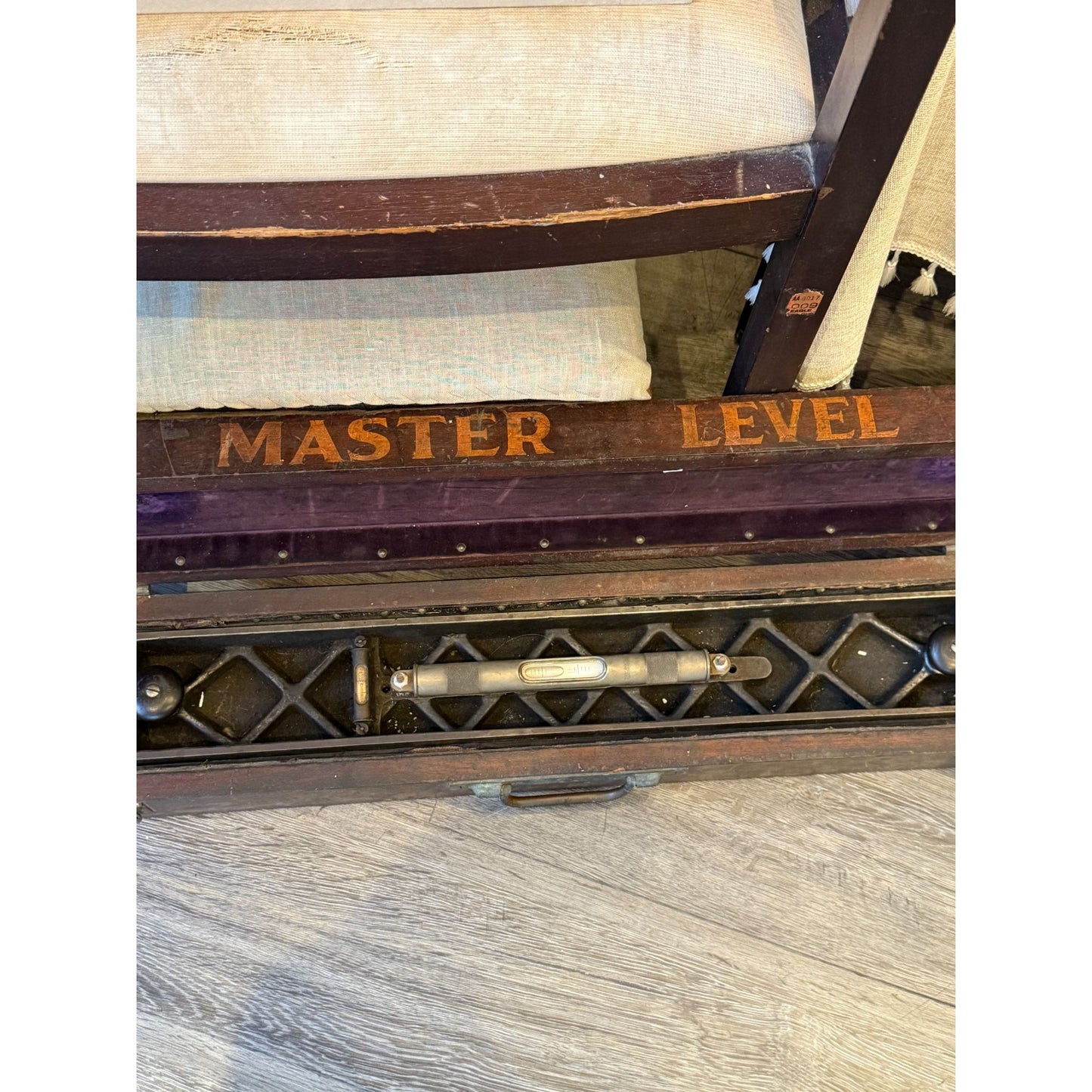 Antique Starrett Master Level With Wooden Case - Circa Early 1900's