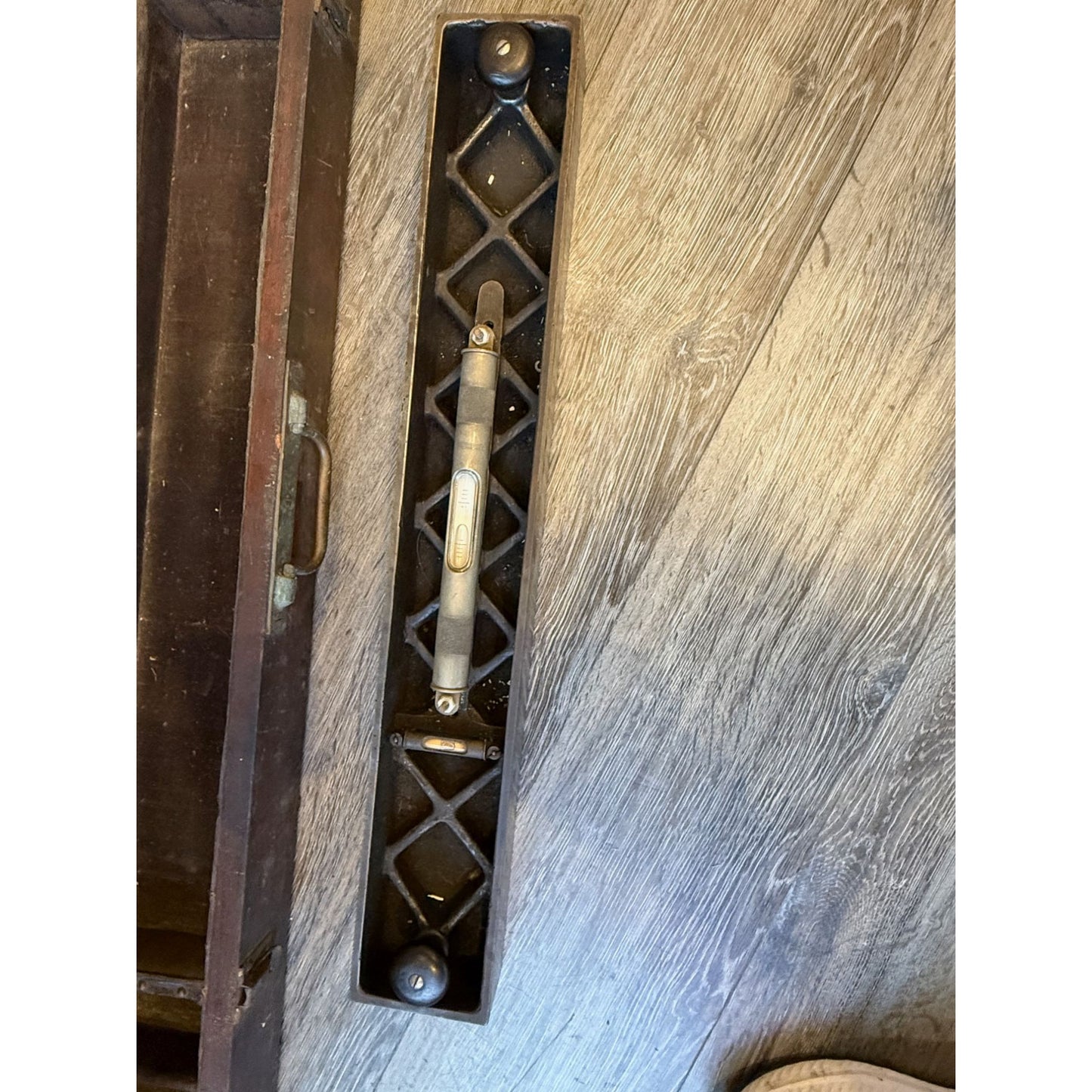 Antique Starrett Master Level With Wooden Case - Circa Early 1900's