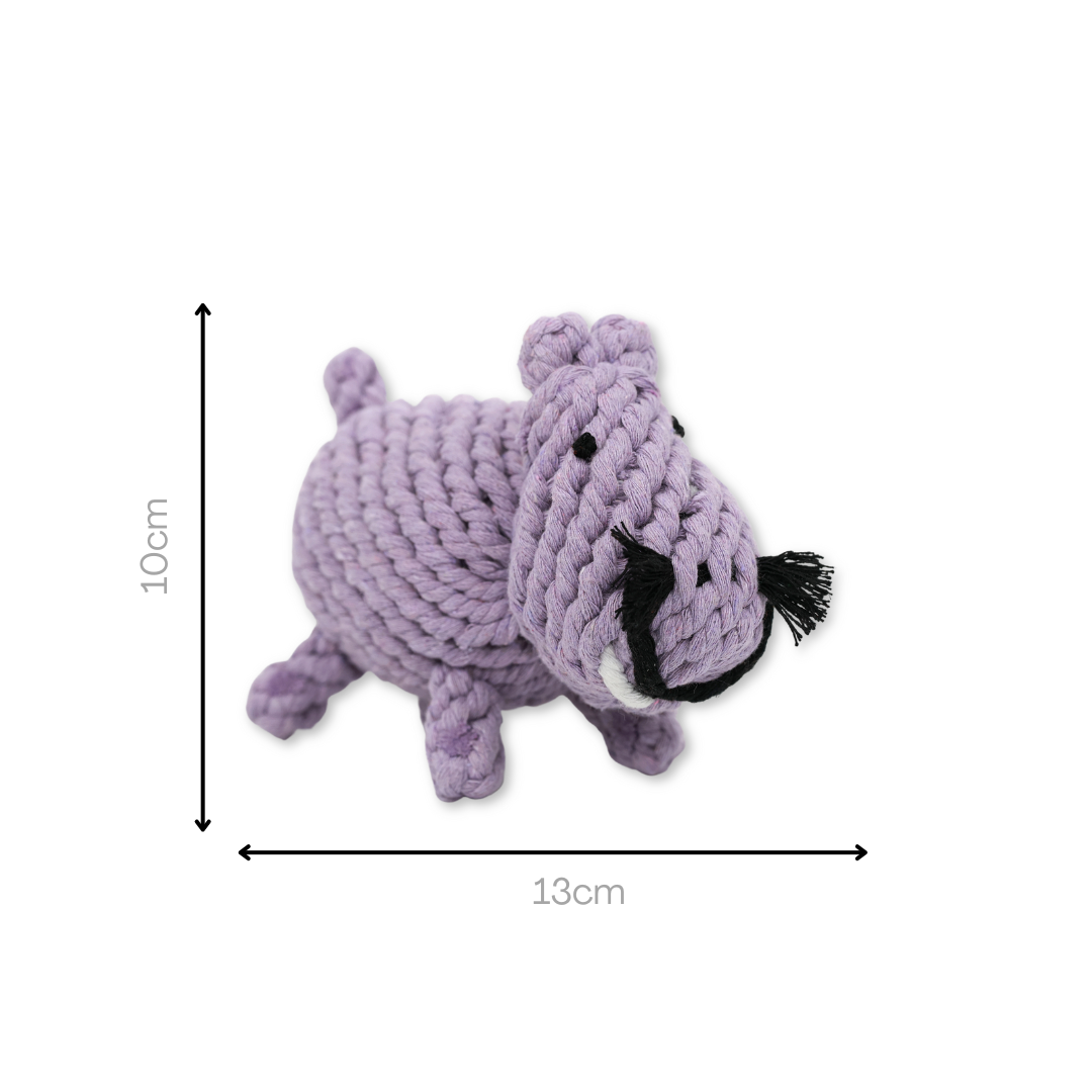 Pippa the Hippo Rope Toy
