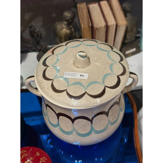 Vintage Red Wing Two-Step Green Bean Pot Cookie Jar