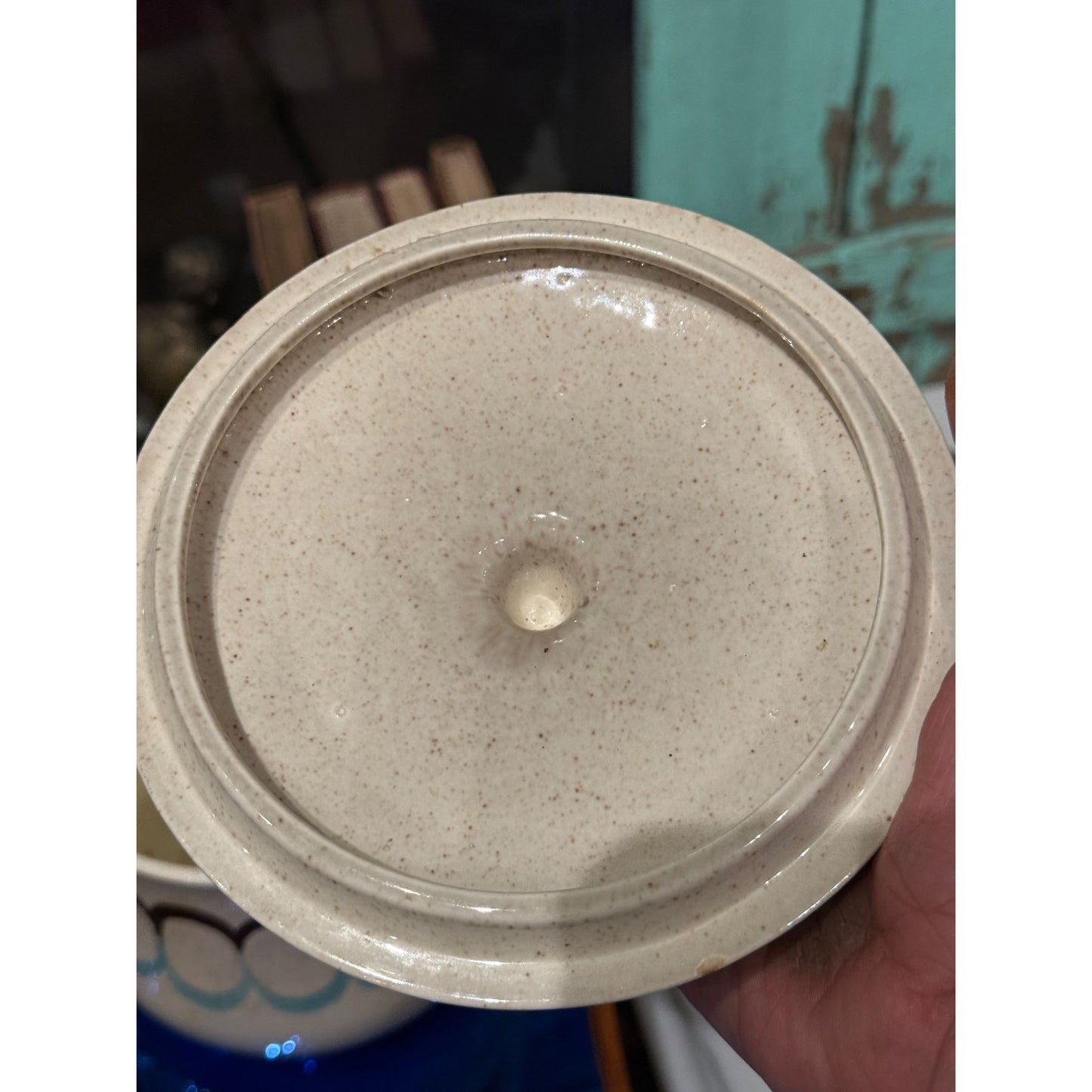 Vintage Red Wing Two-Step Green Bean Pot Cookie Jar