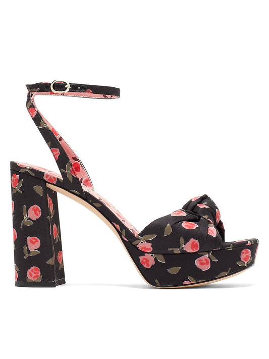 Confetti Ditsy Rose Platform Sandals - KATE SPADE NEW YORK - Like new