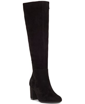 INC International Concepts Radella Dress Boots Black Suede