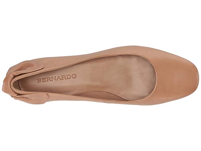 Bernardo Eloise Sand Tumbled Calf Brown Leather Flat -  SIZE 7.5