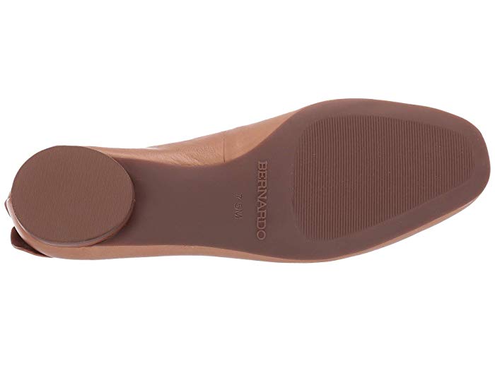 Bernardo Eloise Sand Tumbled Calf Brown Leather Flat -  SIZE 7.5