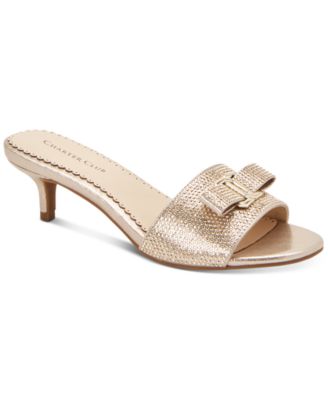 Charter Club Tessaa Evening Dress Slides Platino 9.5M