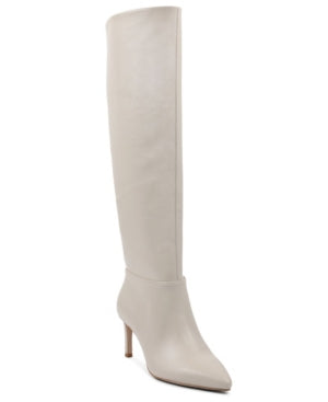 Bcbgeneration Womens Ivory Pointed Toe Stiletto Dress Boots - SIZE 6