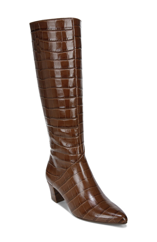 Naturalizer Melanie High Shaft Boots Lodge Brown Crocco 10W