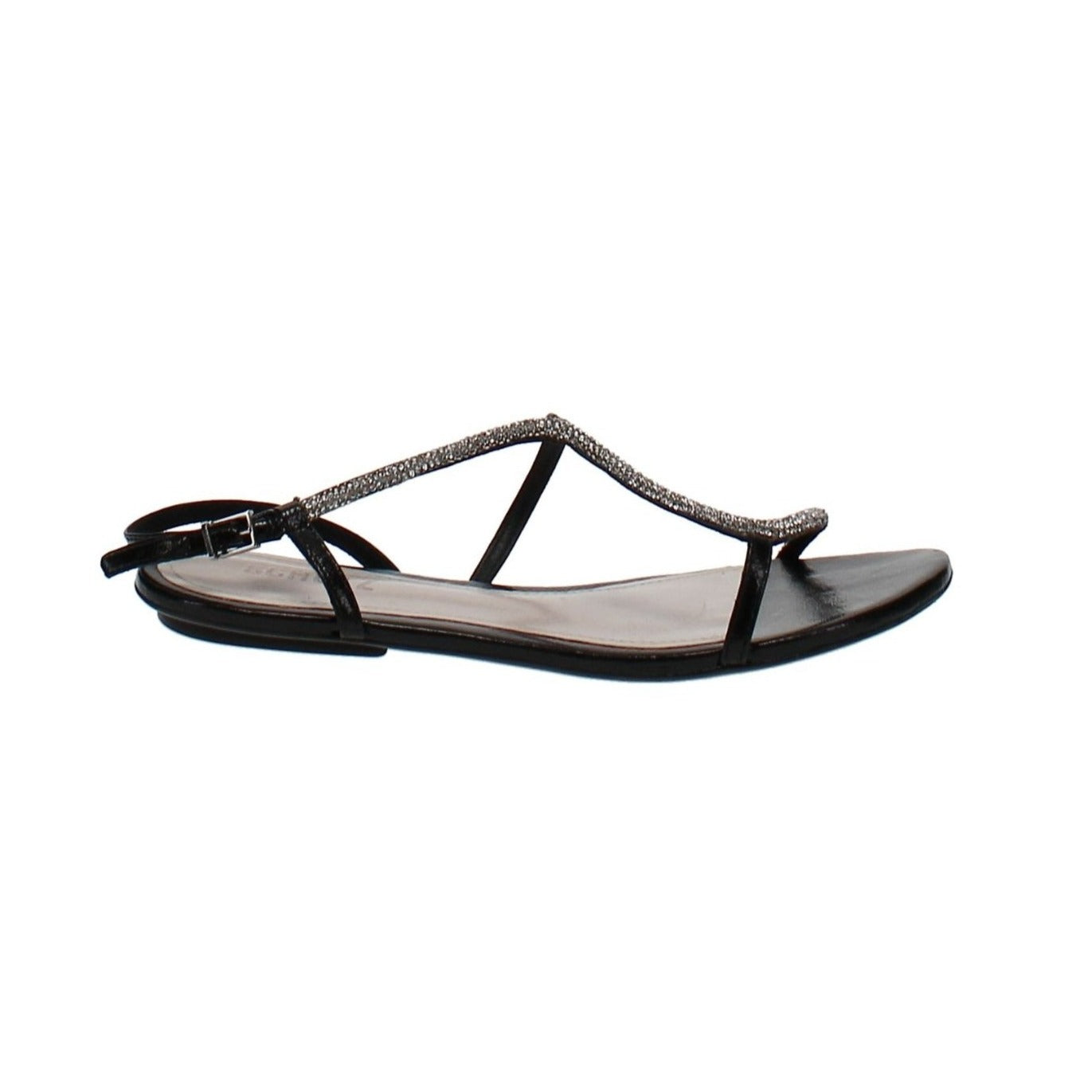 Schutz | Georgia Lee Embellished Slingback Sandals | Black | Size 6.5