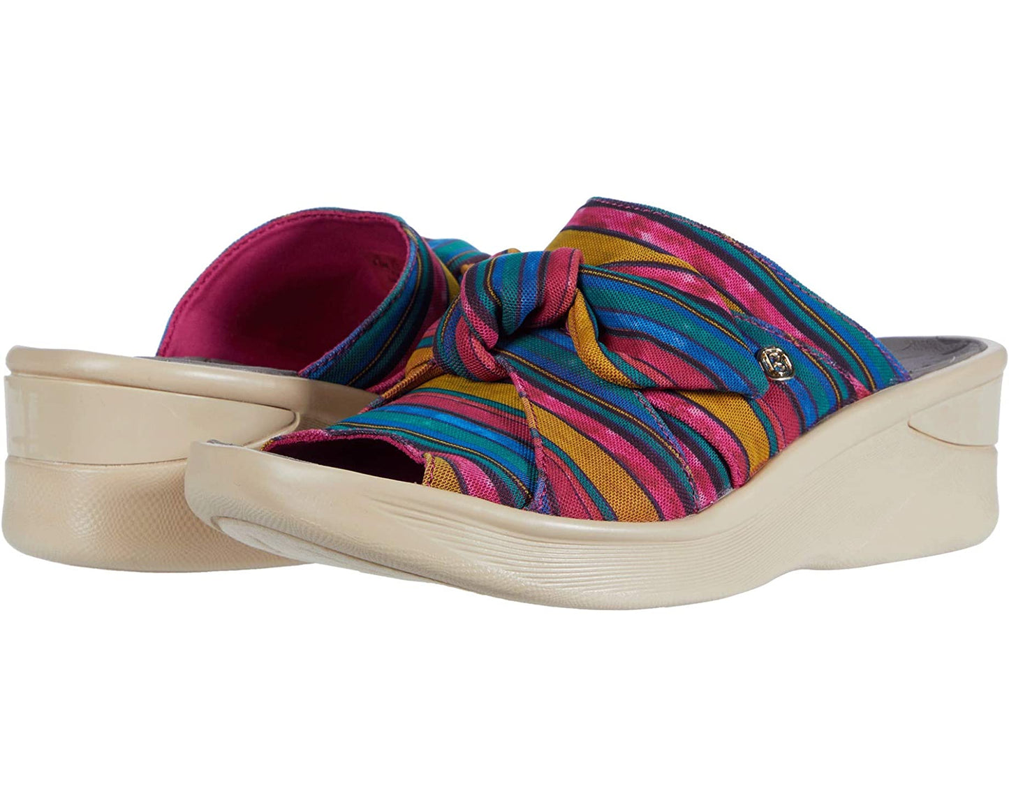 Bzees Smile Washable Slip-on Sandals Raspberry - SIZE 7 M
