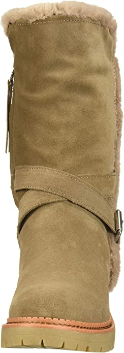 Sam Edelman Womens Jailyn Faux Fur Suede Block Heel Boot