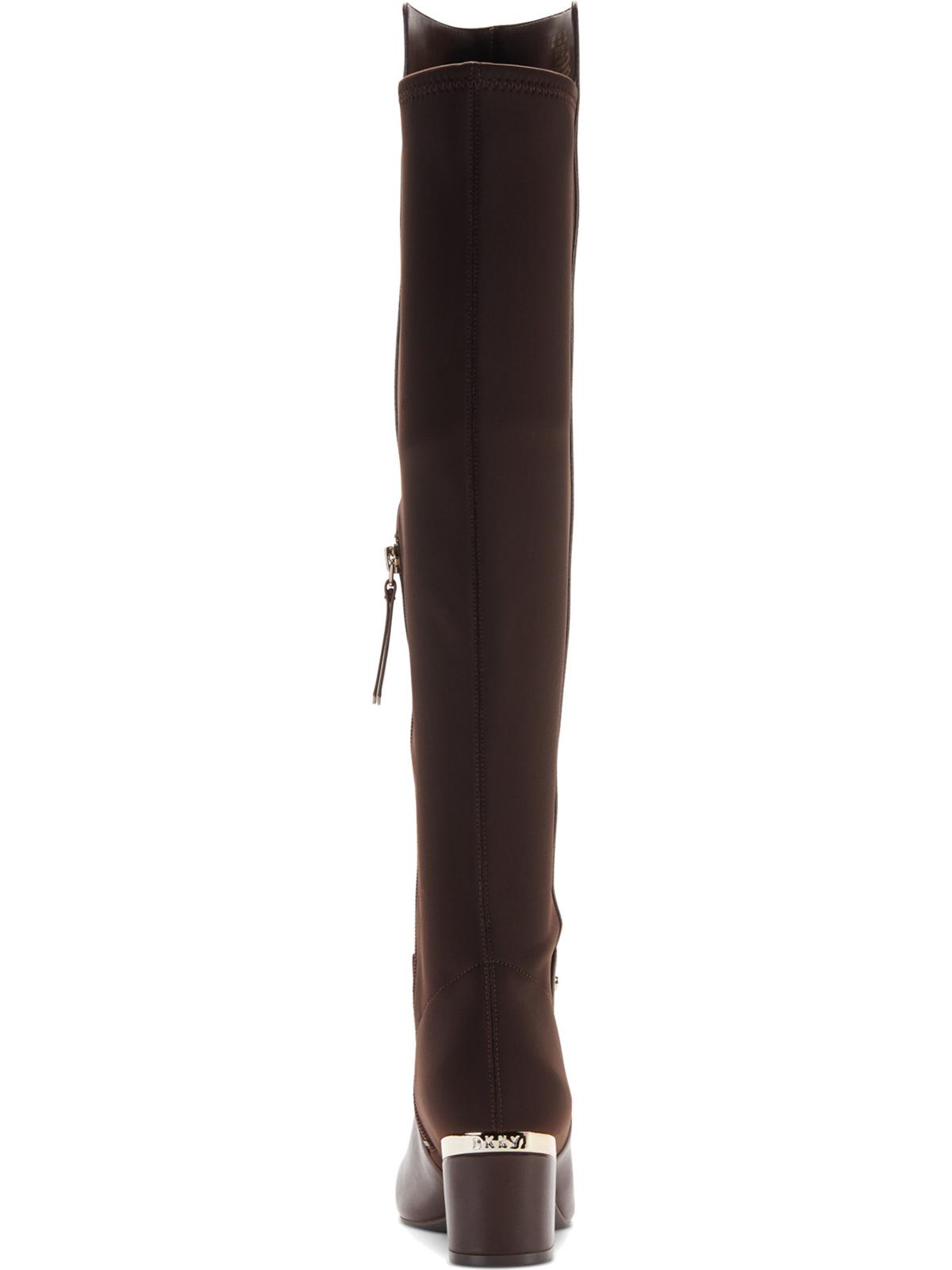 DKNY Cora Knee Boots - Bark - Size 5M