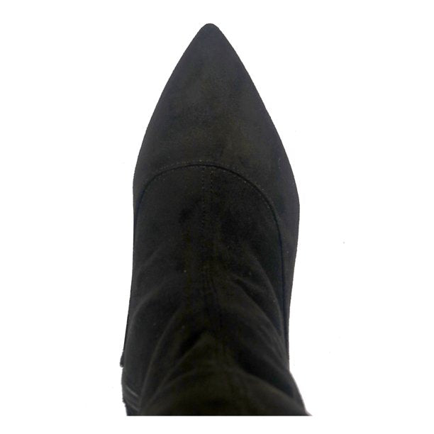 Thalia Sodi Womens Rominaa Suede Tall Over-The-Knee Boots Black