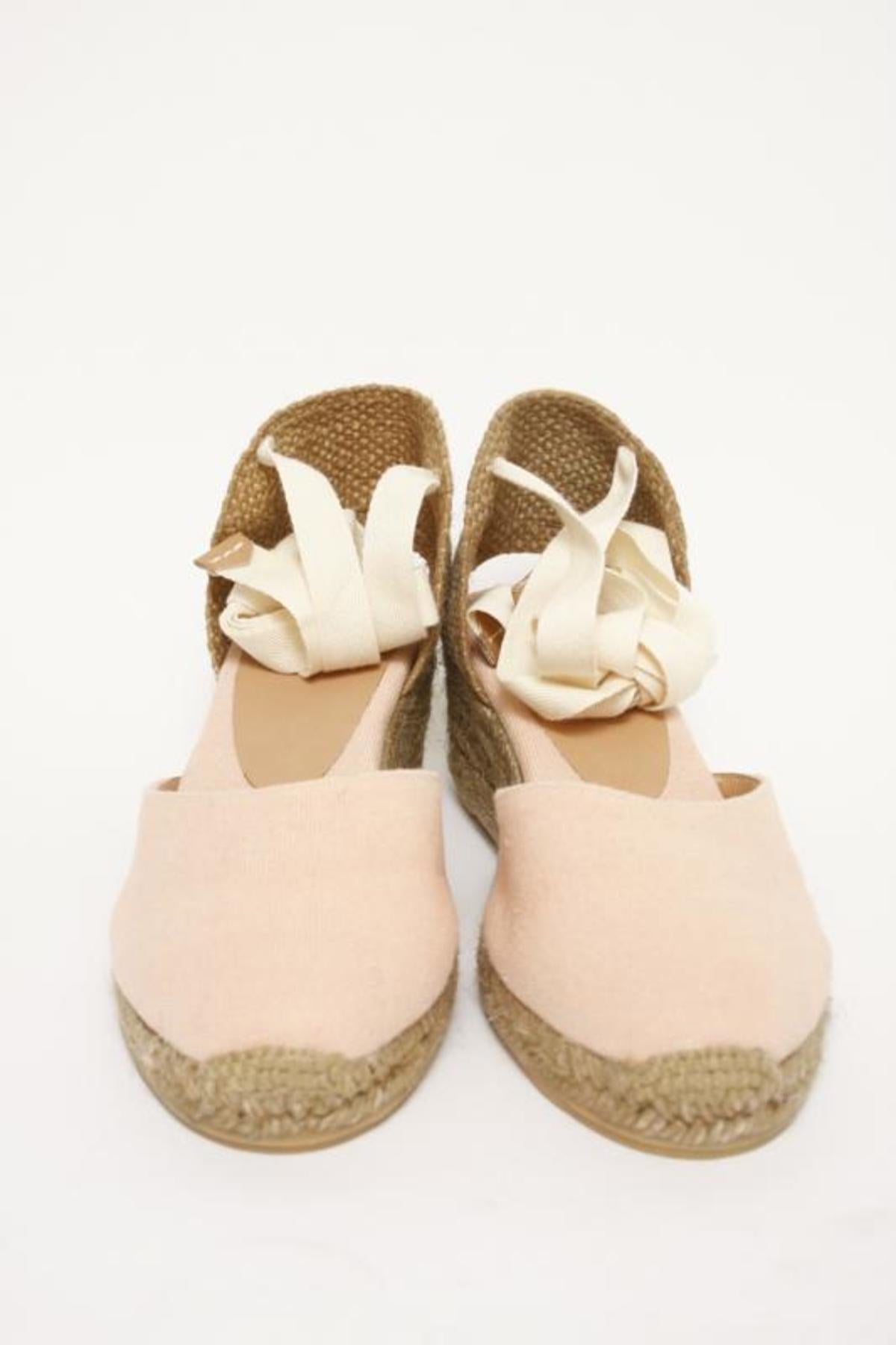 Women's Carina Lace Up Espadrille Wedge Sandals In Rosa Palo - Size 6