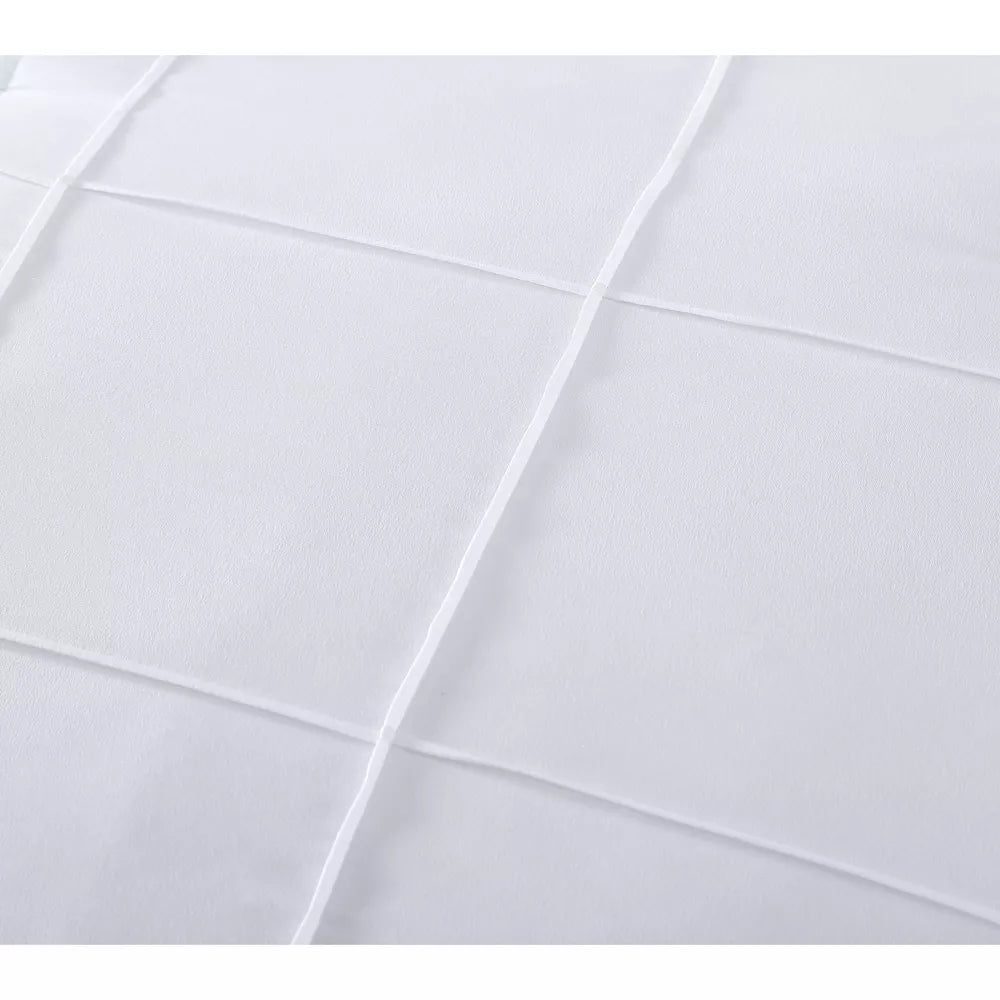 Geneva Home Fashion Nelli 5pc Queen Size Comforter White FullQueen