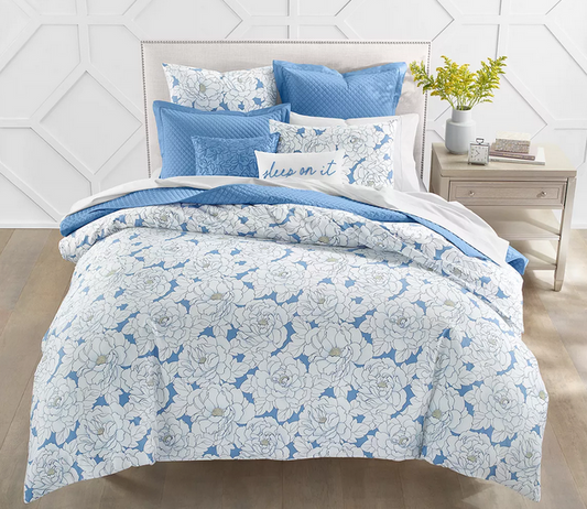 Charter Club Damask Designs Camellia 3 Pc. Comforter Set, Full/Queen