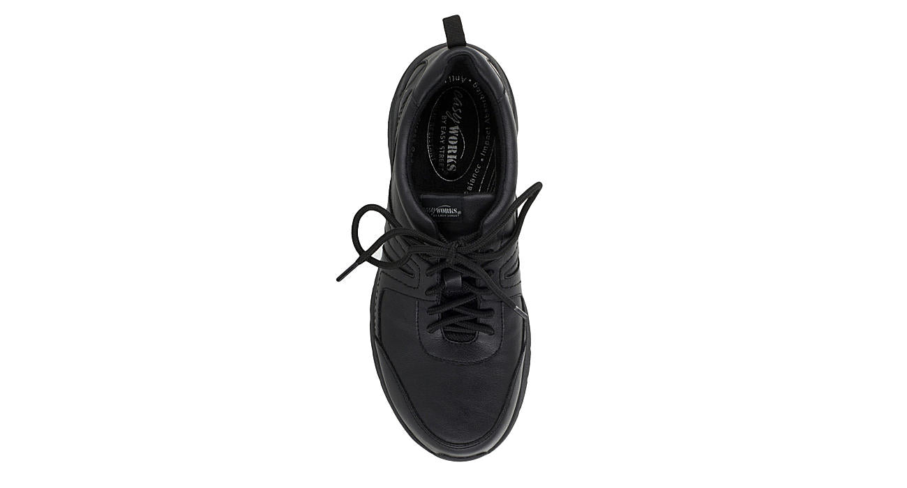 Easy Street Paprika Slip-Resistant Shoes in Black Size 6.5 Medium