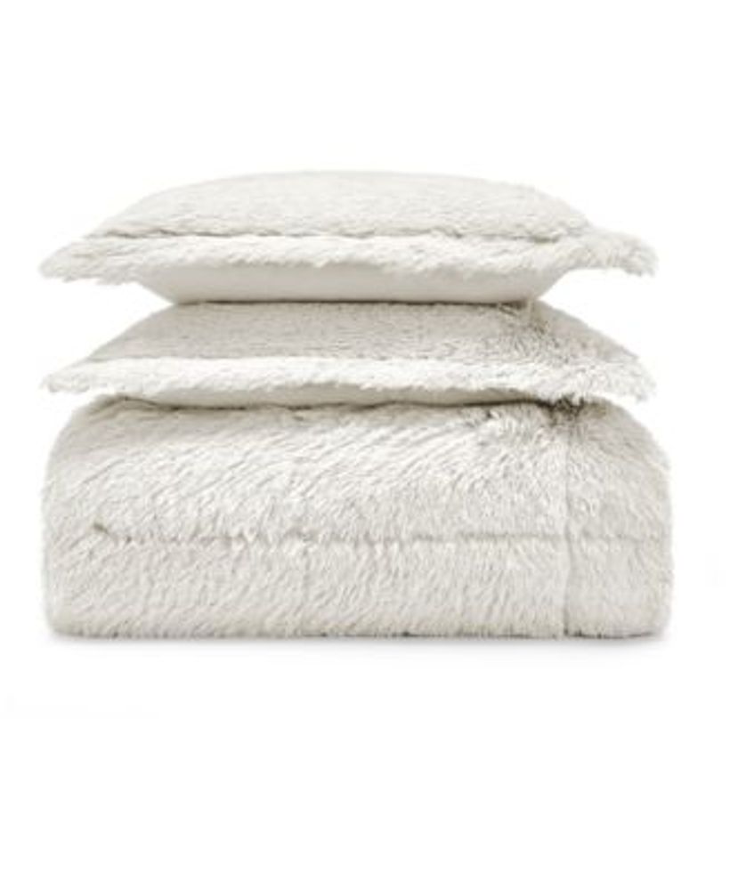 Whim by Martha Stewart Collection Shaggy Faux Fur Comforter Set