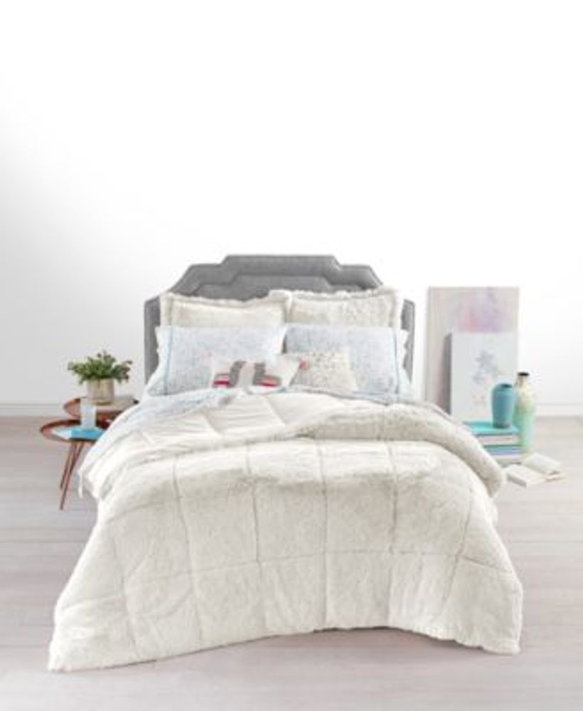 Whim by Martha Stewart Collection Shaggy Faux Fur Comforter Set