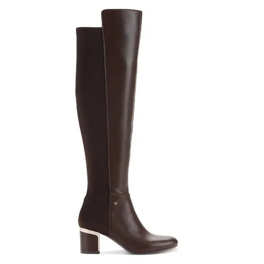 DKNY Cora Knee Boots - Bark - Size 5M