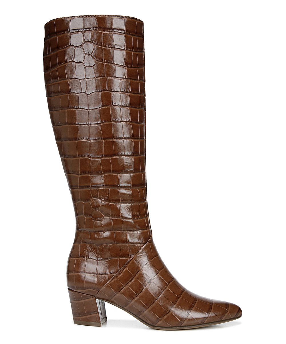 Naturalizer Melanie High Shaft Boots Lodge Brown Crocco 10W